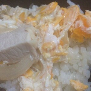 白だしとささみで親子丼